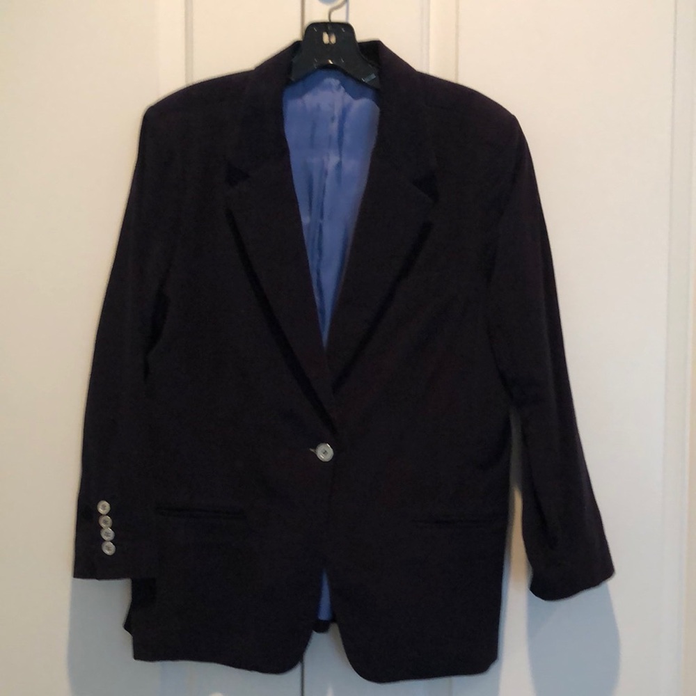Classic Navy Corduroy Blazer